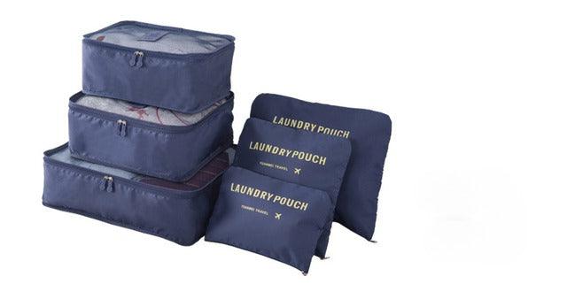 Kit Organizador de Malas para Viagens com 6 Peças